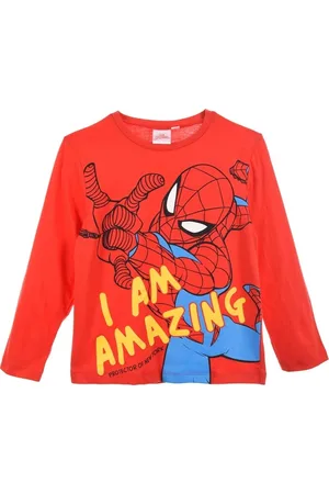SPIDERMAN Spider-man červené tričko s dlouhým rukávem