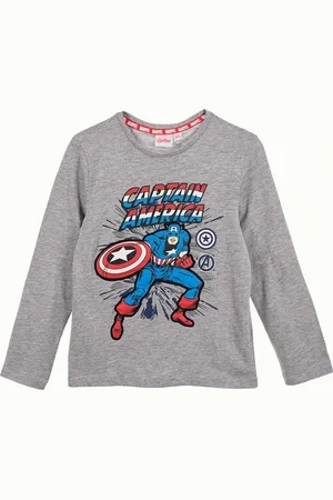 Marvel Šedé chlapecké tričko - Captain America