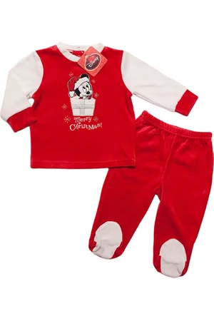 Mickey Mouse Dívčí červené vánoční pyžamo