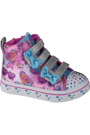 Skechers Růžové dívčí tenisky Twi-Lites Mermaid Gems 20223N-MLT