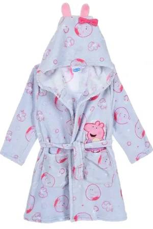 Peppa Pig Prasátko Pepa - šedý dívčí župan s kapucí