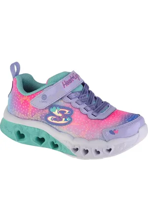 Skechers Barevné dívčí tenisky Flutter Heart Lights 302315L-LVMT
