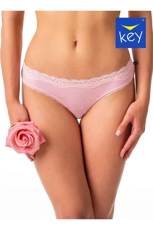 Key Růžovo-šedá sada 2 krajkových kalhotek 201 LPR 201 A24 A