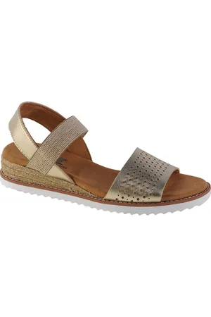 Skechers Zlaté dámské sandály Desert Kiss 113557-CHMP