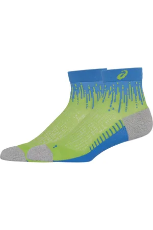 Asics Zeleno-modré sportovní ponožky Performance Run Sock Quarter 3013A980-301