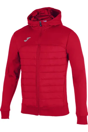 Joma Červená pánská mikina s prošíváním Berna Hoodie 101103-600