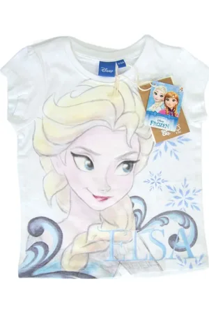 Frozen Disney Elsa bílé dívčí tričko s potiskem