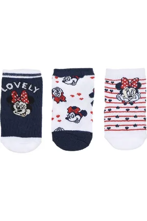 Minnie Trojbalení ponožek Disney Baby - modrá/bílá/červenásocks set