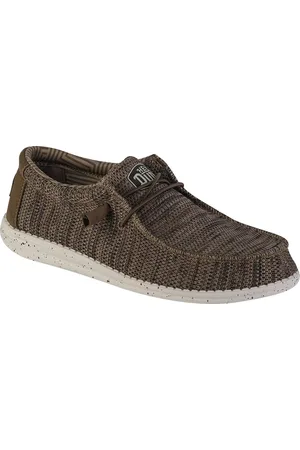 Hey dude Hnědé pánské polobotky Wally Sox 40019-255