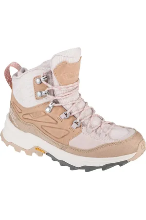 Jack Wolfskin Béžové zimní turistické boty Cyrox Texapore Mid W 4064311-5629