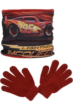 Cars Disney červený nákrčník + rukavice