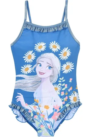 Frozen Světle modré jednodílné plavky Disney