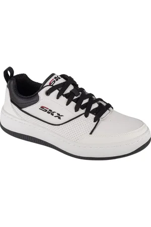 Skechers Bílé pánské volnočasové tenisky Sport Court 92 - Ottoman 232472-WBK