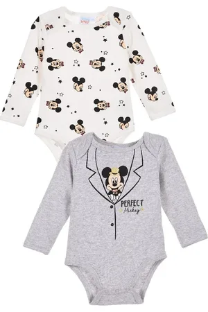 Mickey Mouse Bílo-šedý set 2 bodýček