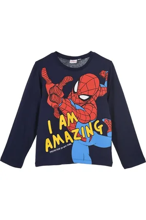 SPIDERMAN Spider-man tmavě modré tričko s dlouhým rukávem