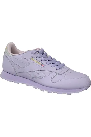 Reebok Fialové dětské tenisky Classic Leather Metallic BD5543