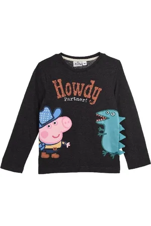 Peppa Pig Tmavě šedé tričko s dlouhým rukávem
