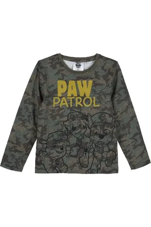 Paw Patrol Maskáčové dlouhé chlapecké tričko