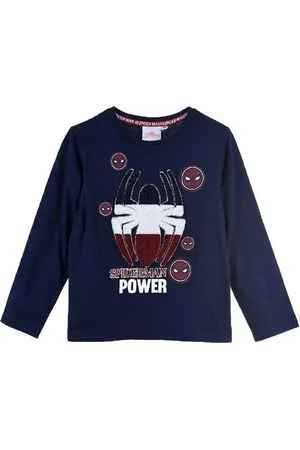 SPIDERMAN Tmavě modré tričko s dlouhým rukávem Spider-Man