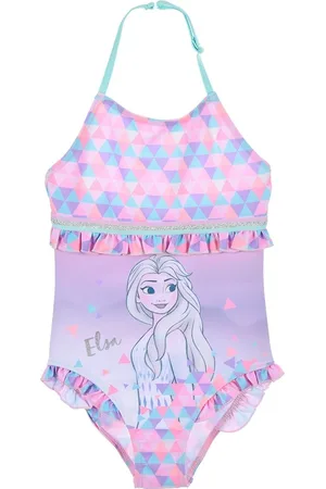 Frozen Světle růžové jednodílné plavky Disney