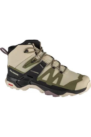Salomon Khaki dámské turistické kotníkové boty X Ultra 4 Mid GTX 474550