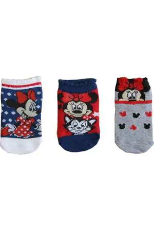 Minnie Dívčí set ponožek - bílá/modrá/šedá