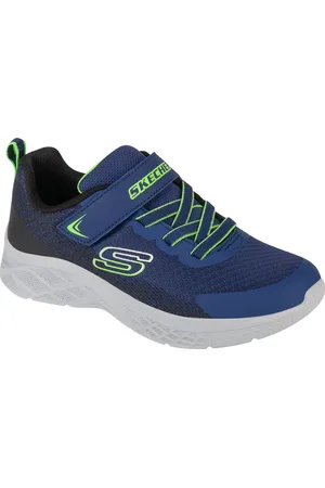 Skechers Tmavě modré chlapecké tenisky Microspec II - Zovrix 403924L-NBLM