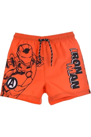 Marvel Chlapecké oranžové plavecké šortky - Iron Man