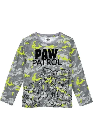 Paw Patrol Maskáčové šedé dlouhé chlapecké dlouhé tričko