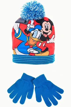 Mickey Mouse Disney modrý zimní set pro kluky