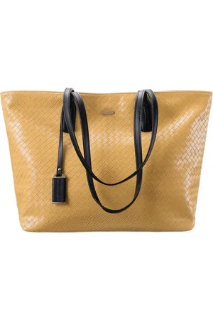 David Jones Shopper bag s pleteným efektem CM6019 YELLOW
