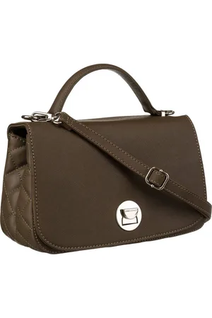 David Jones Khaki crossbody kabelka s prošívanými bočními stranami 6835-1