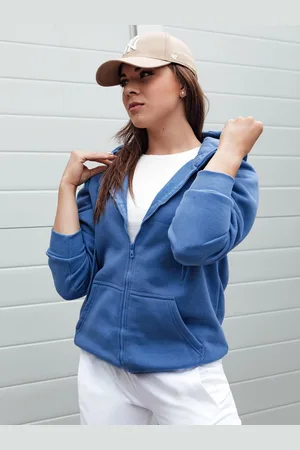 Basics from Amsterdam Modrá mikina na zip VICTORIA BY1320
