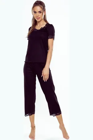 Eldar Tříčtvrteční pyžamo s krajkou First Lady Aster Plus kr/r 2XL-3XL