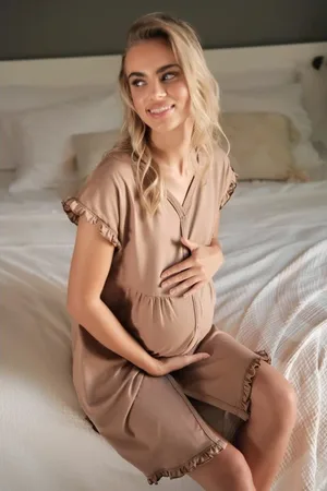 Doctor Nap Světle těhotenská košile z organické bavlny