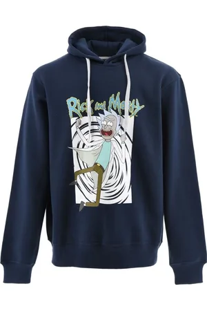 Rick and Morty Chlapecká tmavě modrá mikina s kapucí