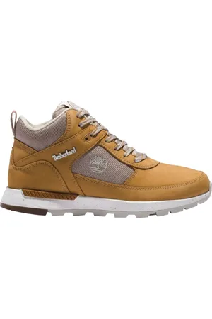 Timberland Světle hněé dámské kotníkové turistické boty Field Trekker Mid leather TB0A2N9K231
