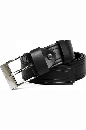 ROVICKY Černý kožený opasek PRS-05-BGE 88-103