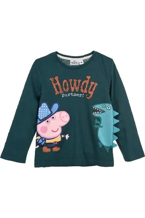 Peppa Pig Zelené tričko s dlouhým rukávem