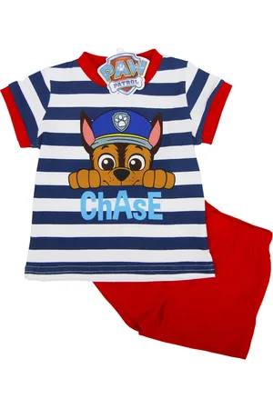 Paw Patrol Tlapková patrola chlapecký pruhovaný set CHASE