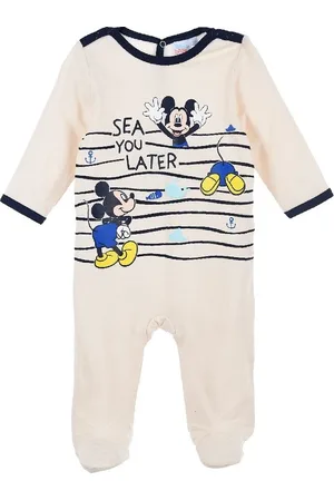 Mickey Mouse Dětské smetanové dupačky
