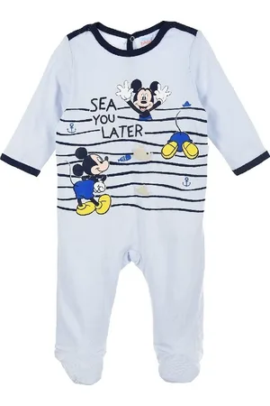 Mickey Mouse Dětské světle modré dupačky