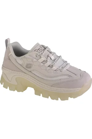 Skechers Béžové dámské sneakersy na platformě Hi-Ryze - Doja Cat 