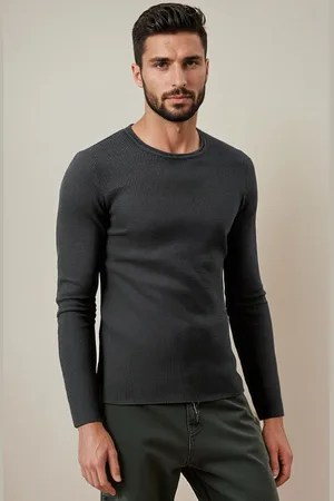 Basics from Amsterdam Antracitový pánský svetr WX2293