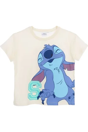 Lilo & Stitch Smetanové dívčí bavlněné tričko Stitch
