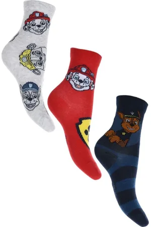 Paw Patrol Set chlapeckých ponožek - tmavě modrá/červená/šedá