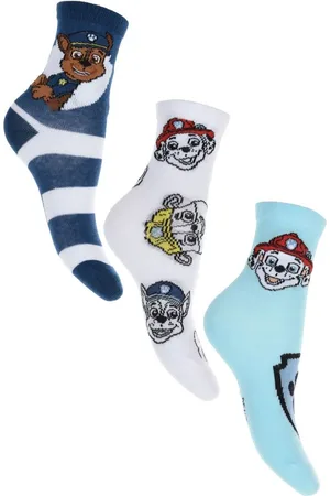 Paw Patrol Set chlapeckých ponožek - bílá/modrá