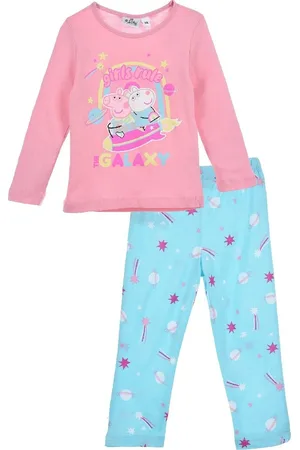 Peppa Pig Růžovo-modré dívčí dlouhé pyžamo