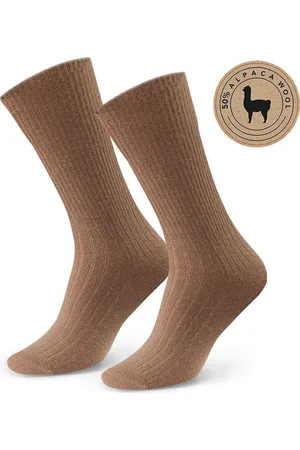 Basics from Amsterdam Dámské tmavě béžové vlněné ponožky Art.044 PS014, BEIGE