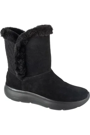 Skechers Černé dámské kozačky On-The-GO Encore - Snow Flurry 144870-BBK